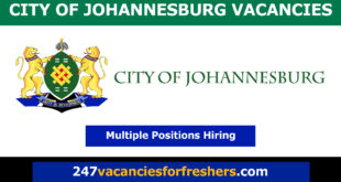 City of Johannesburg Vacancies