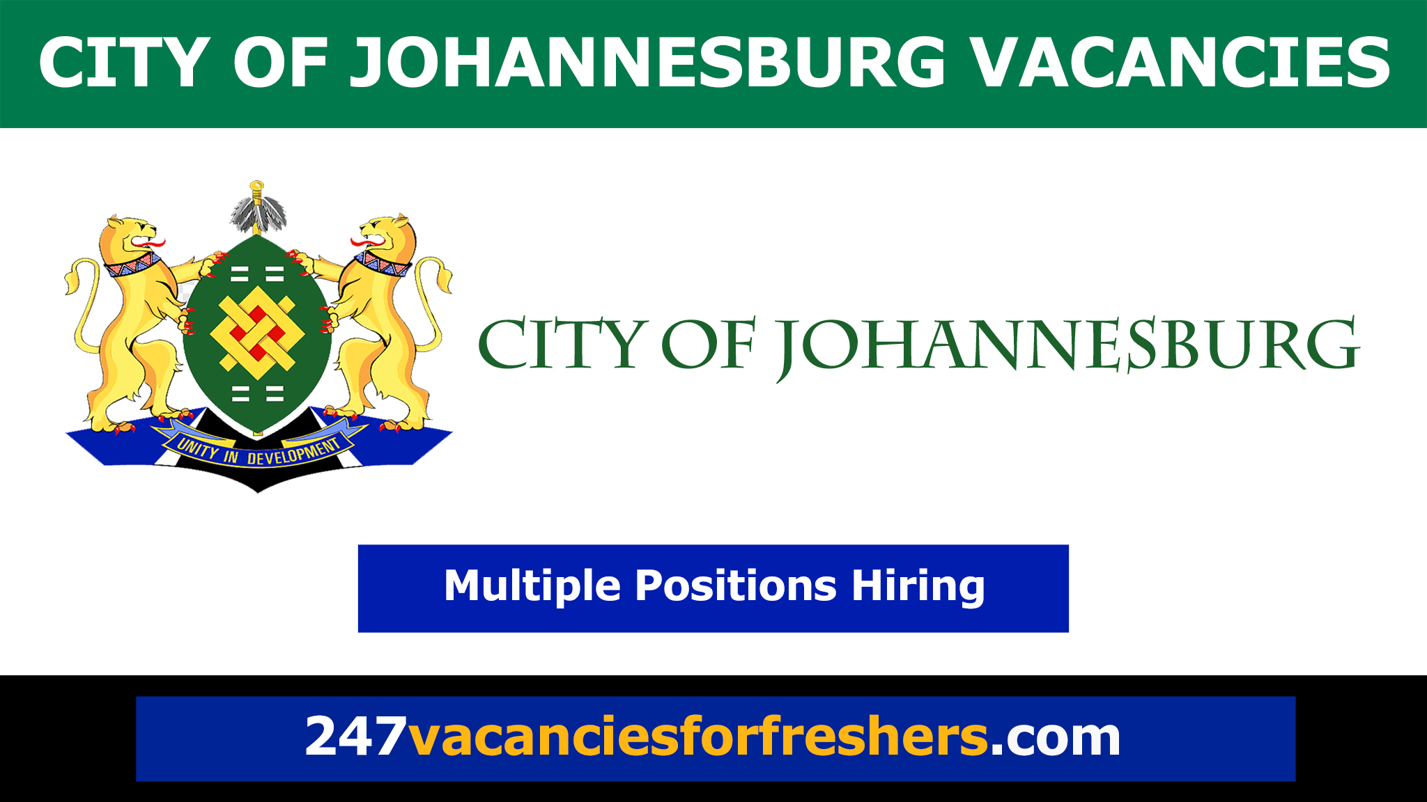 City of Johannesburg Vacancies