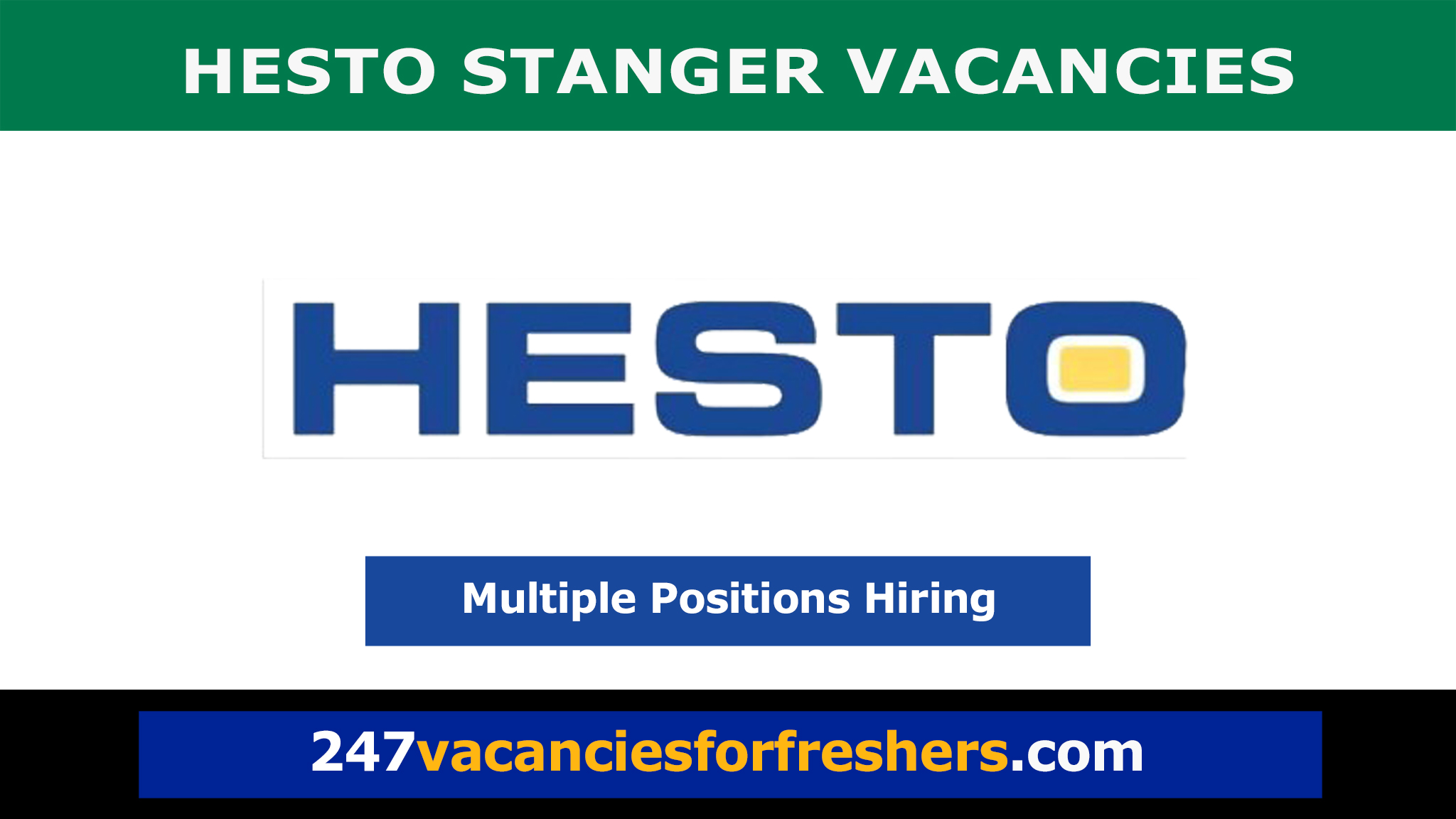 Hesto Stanger Vacancies